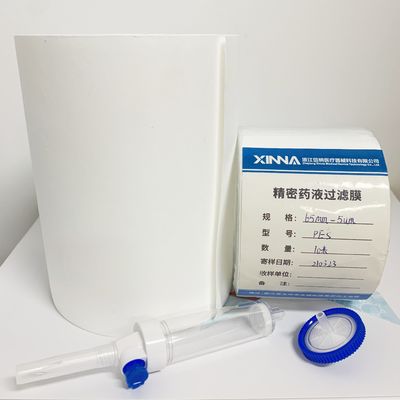 Medical PES Membrane Polyethersulfone Hydrophilic Air Stop Membrane For Drip Chamber