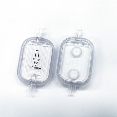 In-line IV Filter With  Hydrophilic PES-pp 1.2μm and Hydrophobic PTFE 0.45μm