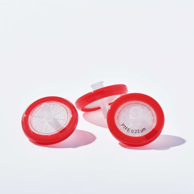 chất lượng  Non Sterile Hydrophilic Disc Filter HPLC Certified PTFE Syringe Filters 0.22 Micron nhà máy sản xuất
